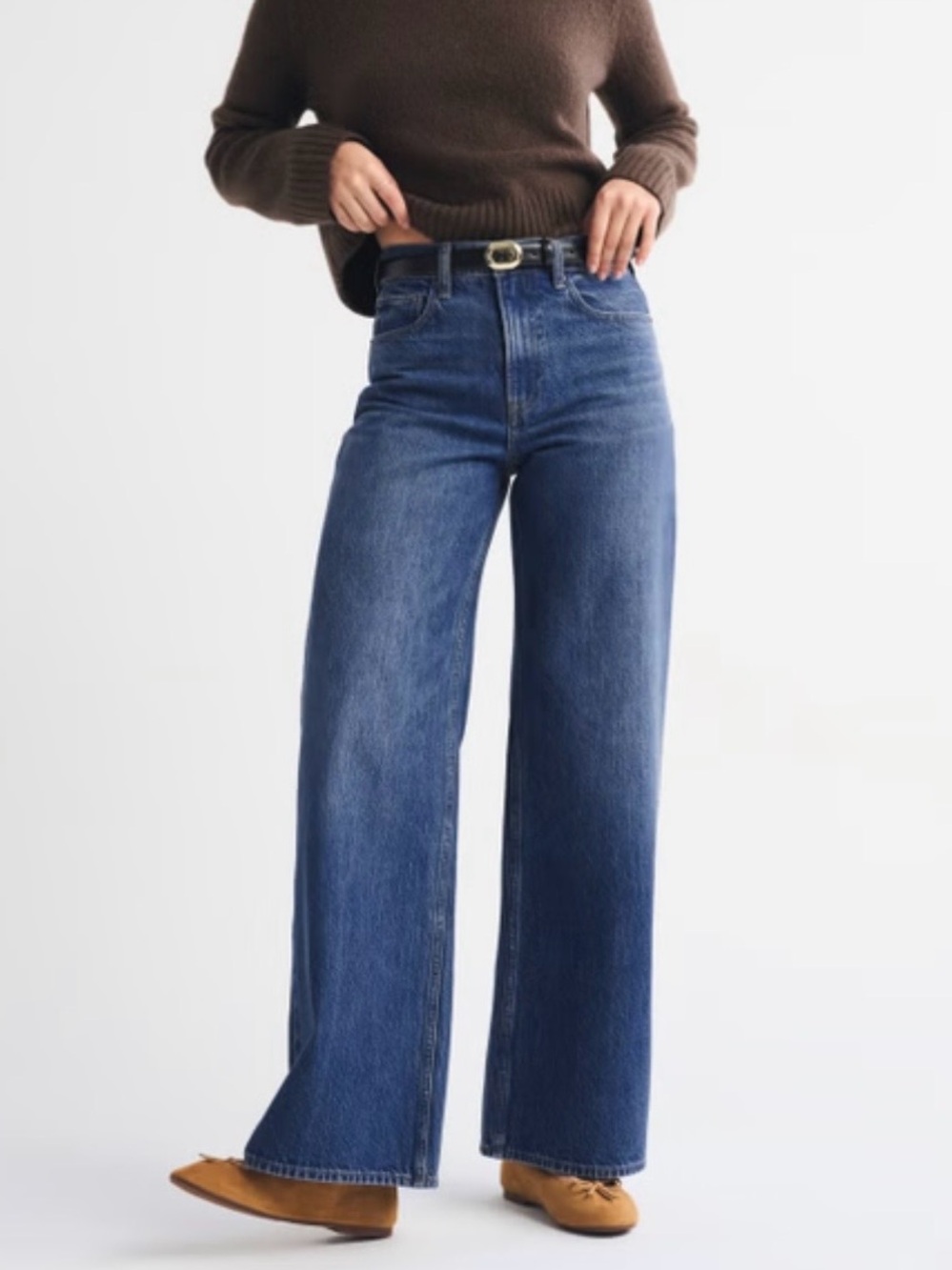 H&M Wide-Leg High-Rise Jeans
